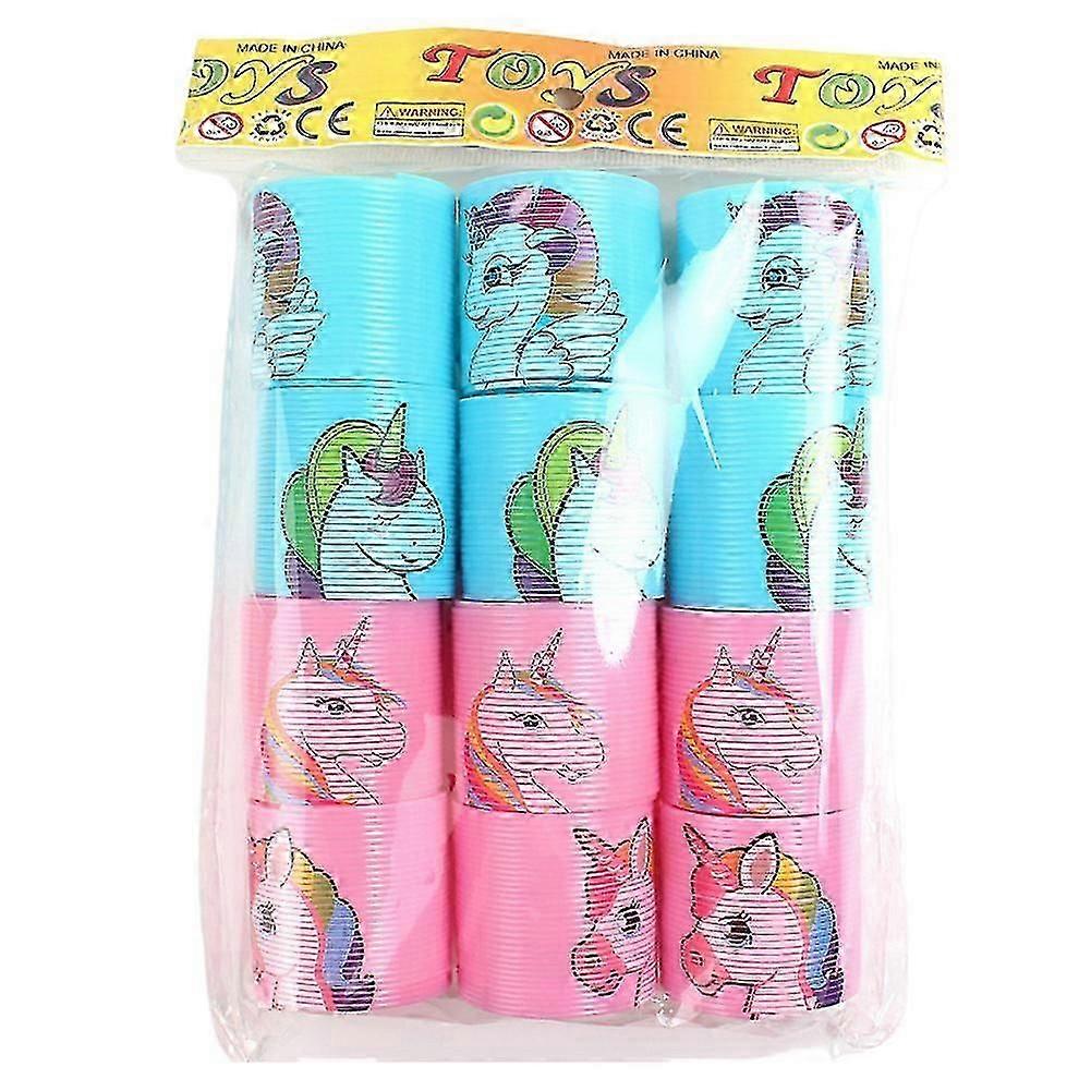12 Piece Stretch Coils Spring Stress Relief Kindergarden Spring Toys Durable Lightweight Spring Rings