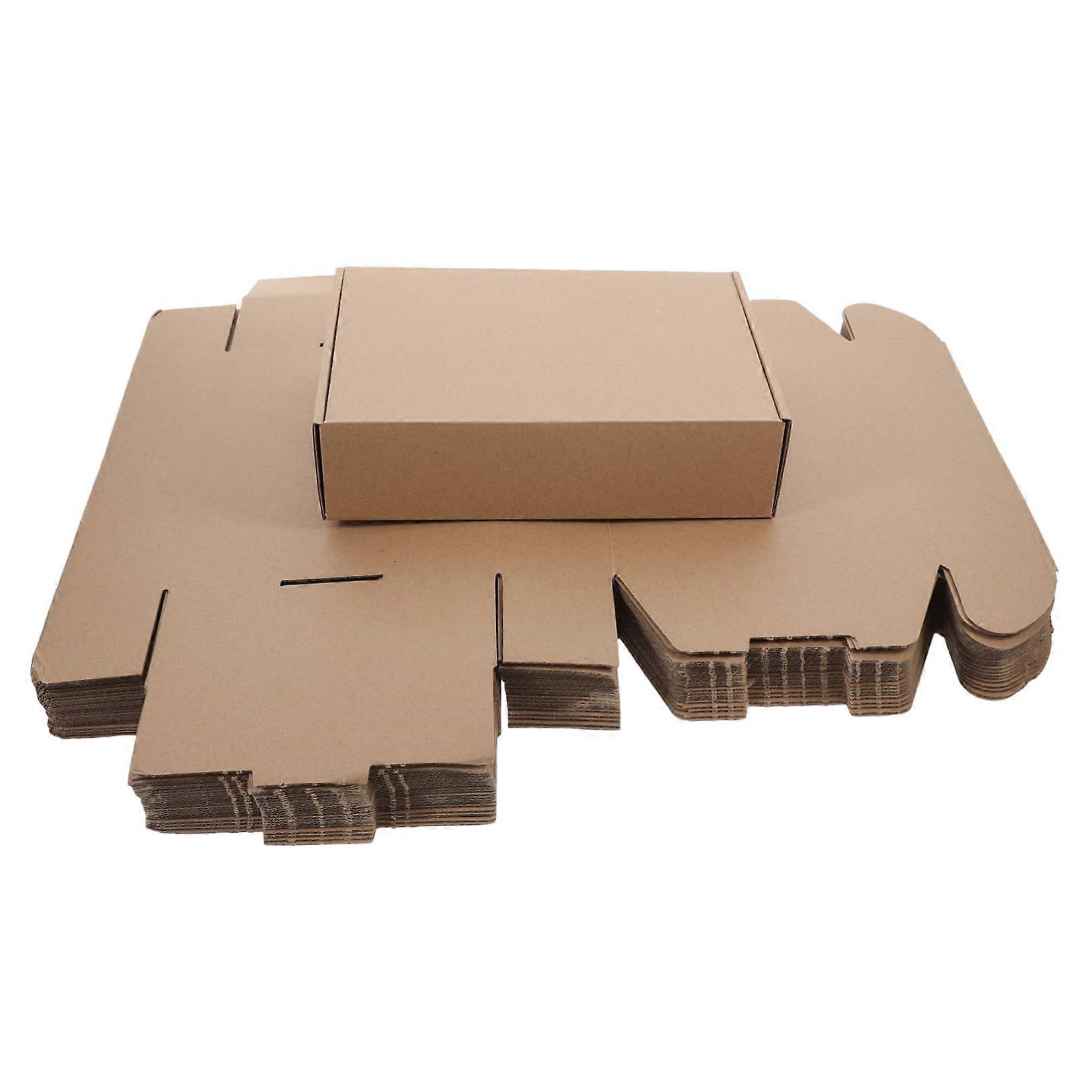 Thickened Cardboard Packing Boxes Pack of 25, Durable Moving Boxes, Sturdy Storage and Parcel Boxes, 12x12x12 Inches