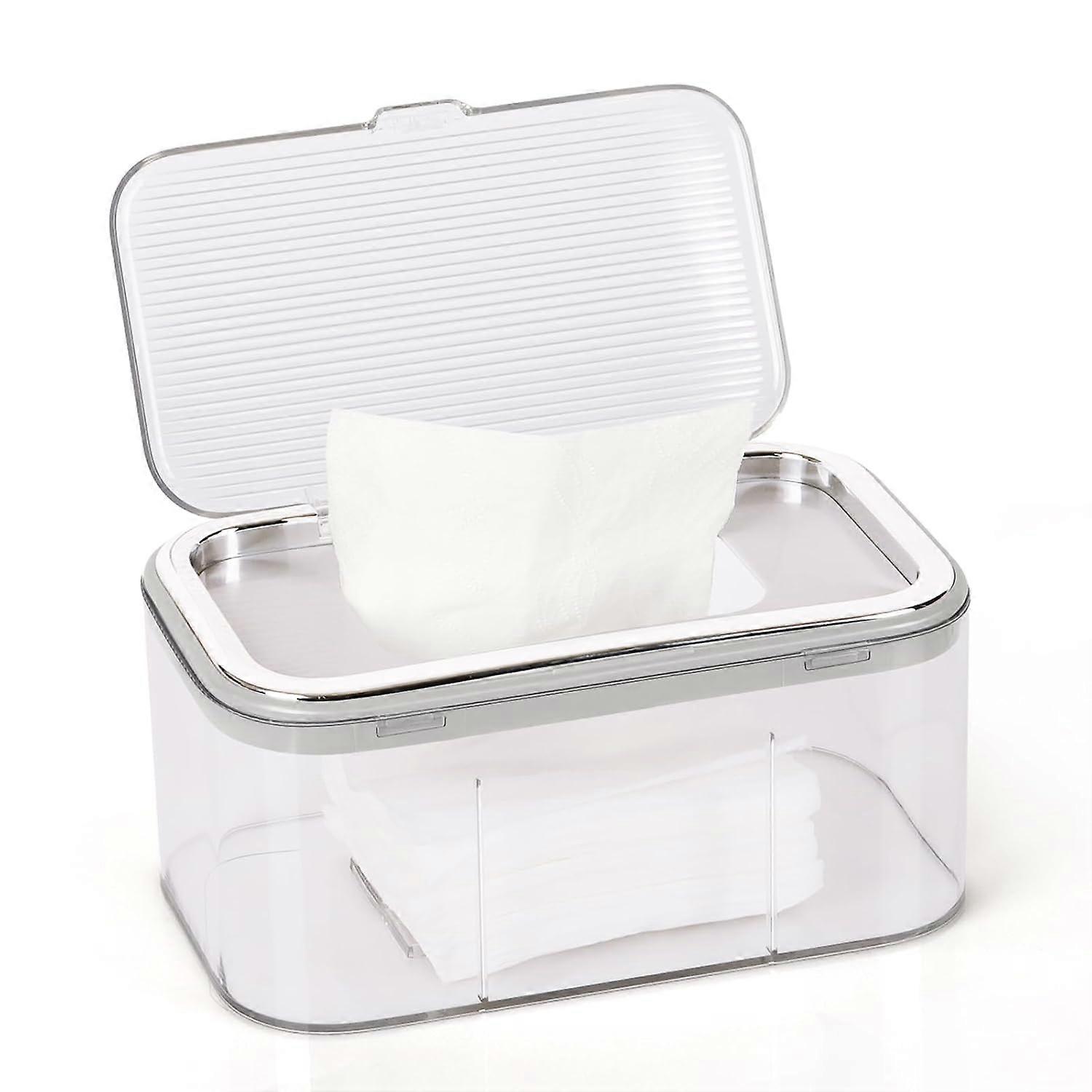 Wet Wipe Dispenser, Holder & Crisper - Easy Open, Large