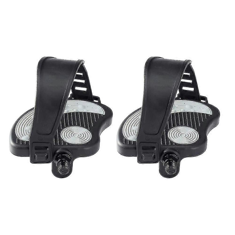 Exercise Bike Pedals With Straps Suitable For Spin Bicycles And Indoor Stationary Exercise Bikes, 9/16inch