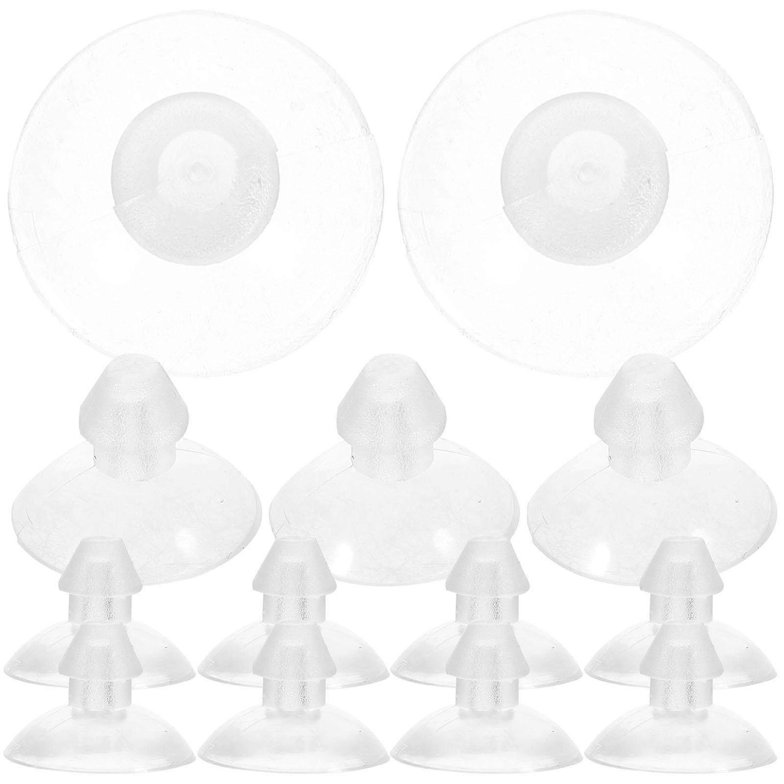 100pcs Heavy Duty Transparent Suction Cups for Smooth Surfaces – Strong PVC Wall Hangers for Home and Window Organization