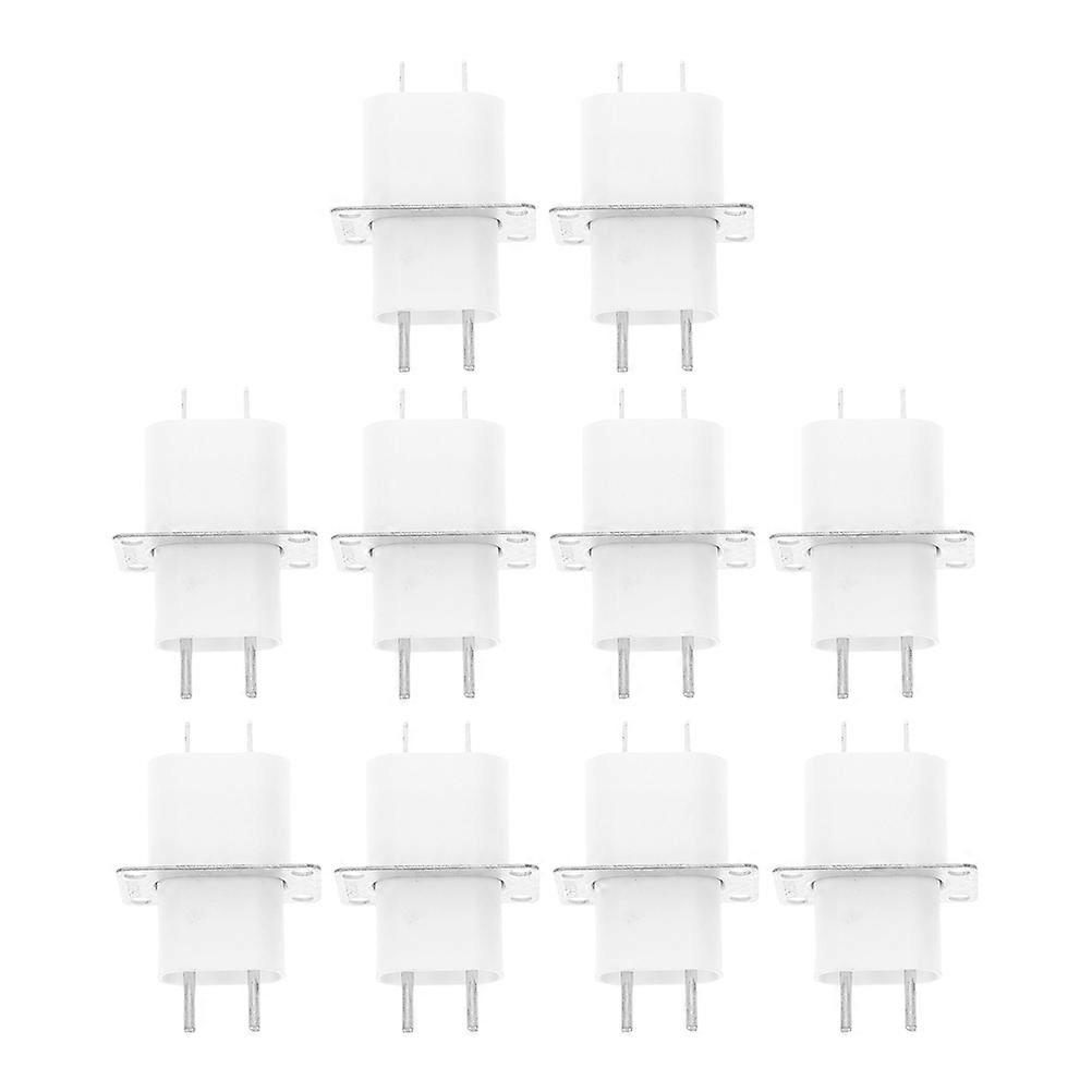 Microwave Turntable Spinner Compact Microwave Magnetron Socket For DIY Projects Plastic 5.00X3.20X2.00CM 10Pcs