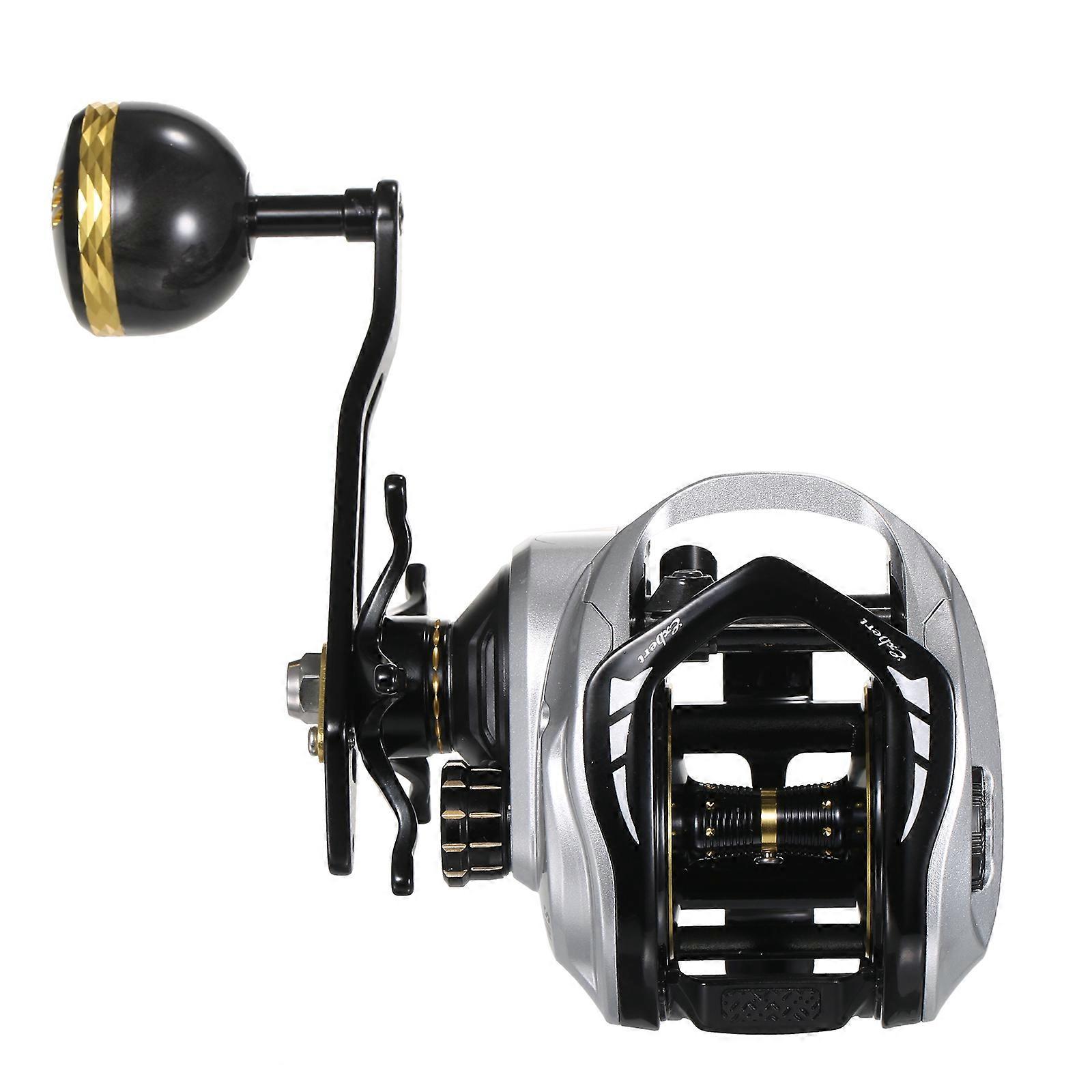 Baitcasting Makarası 16KG Sürükleme 6+1 Bilyalı Rulman 6.3:1 Dişli Oranı Tek Saplı Olta Makarası Hassas Atışlar İçin Manyetik Fren Sistemi