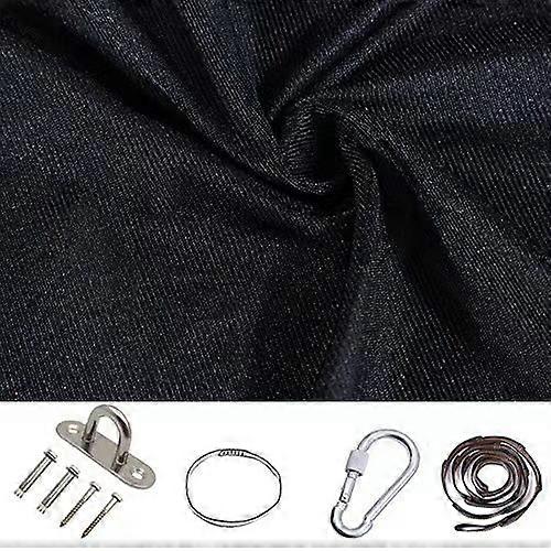 ערסל אלסטי לילדים נדנדה פנימית וחיצונית ערסל יוגה חושי לילדים -280*150 שחור