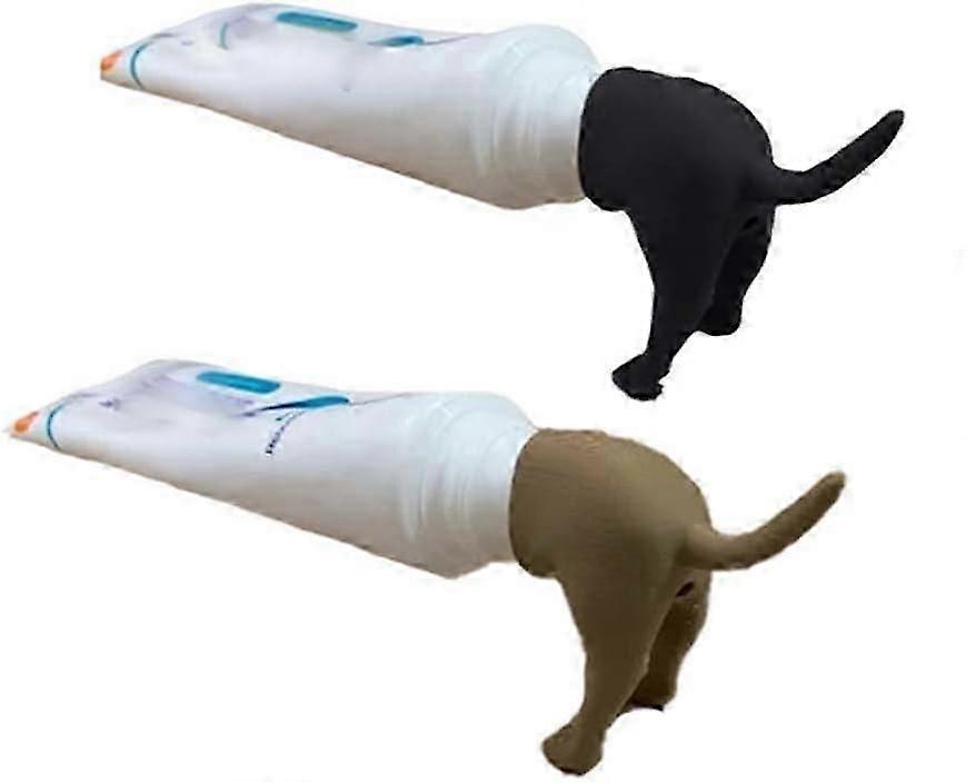 Pooping Dog Butt Toothpaste Topper, Toothpaste Topper, Toothpaste Cap, Baby Toothpaste Dispenser, Toothpaste Squeezer Toothpaste Covers