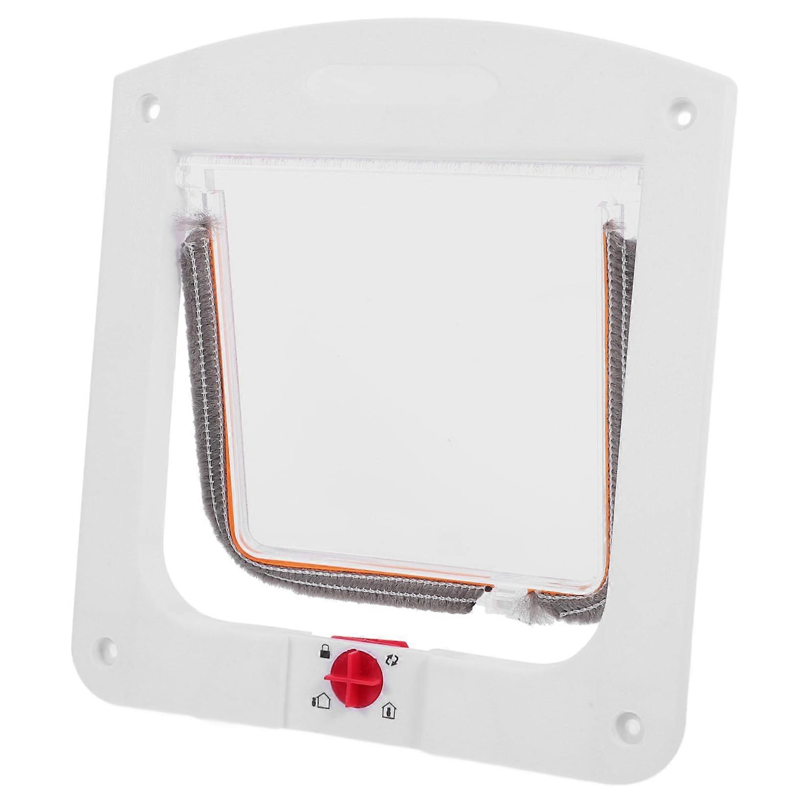 Adjustable Cat Door for Windows and Walls, Bi-Directional Pet Door for Indoor Use, Easy Installation for Cats and Dogs