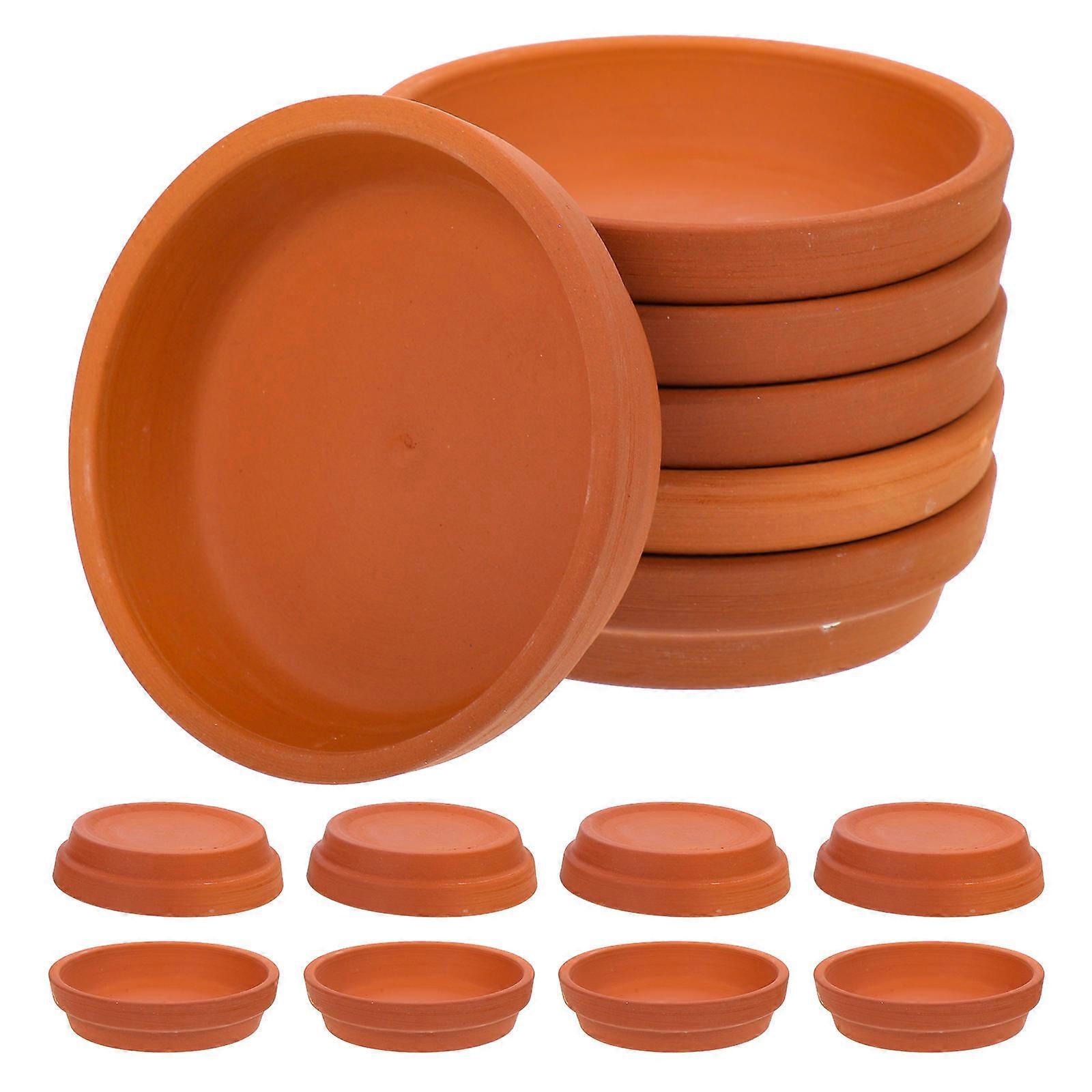 a polished and professional product description based on your input:

 

**10pcs Red Pottery Flowerpot Bases – Durable, Lightweight Trays for Indoor