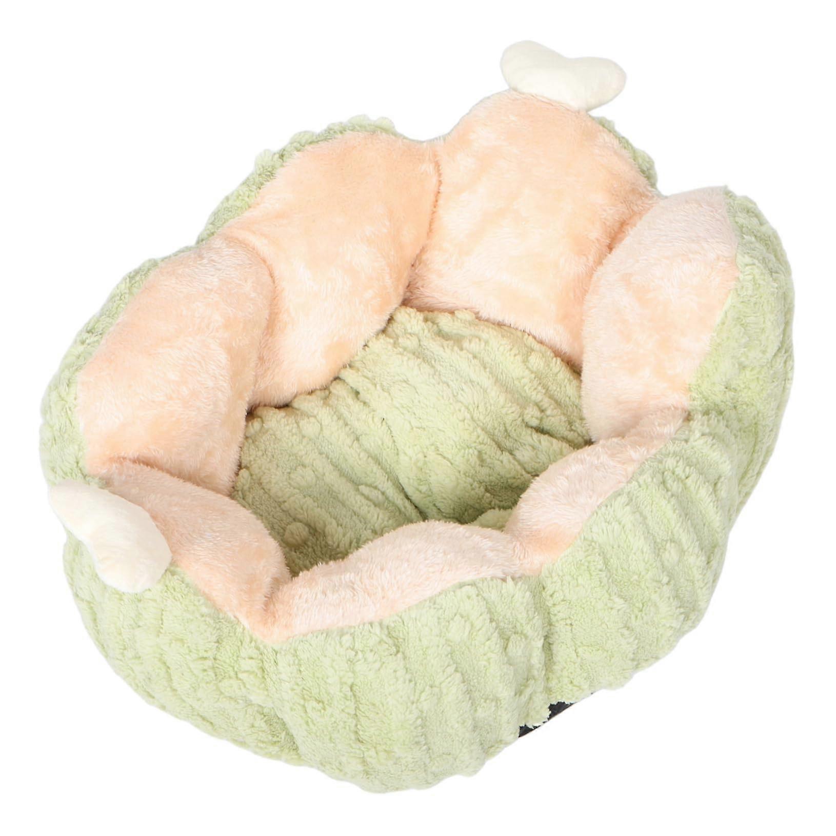 Cozy Cat Bed in Cactus Design – Warm and Pet Bed for Small Dogs and Cats, NonSlip Bottom, Decorative and Snug Sleeping Nest for Pets