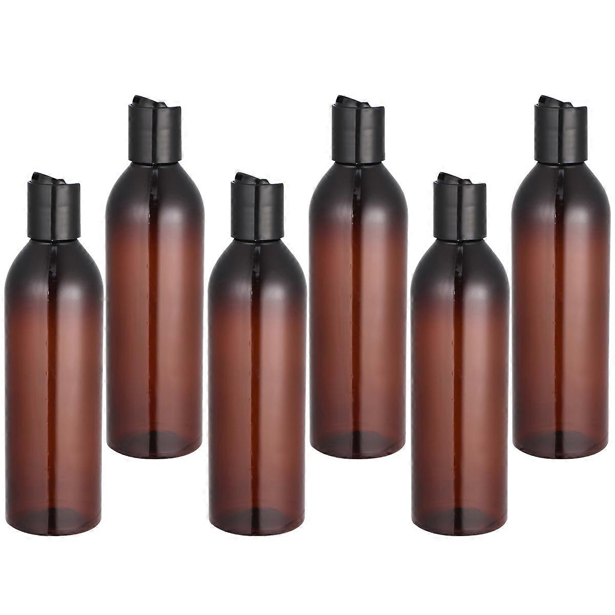Travel Bottles Set of 6pcs Portable Cosmetic Containers for Shampoo Lotion Made of PET and PP Safe