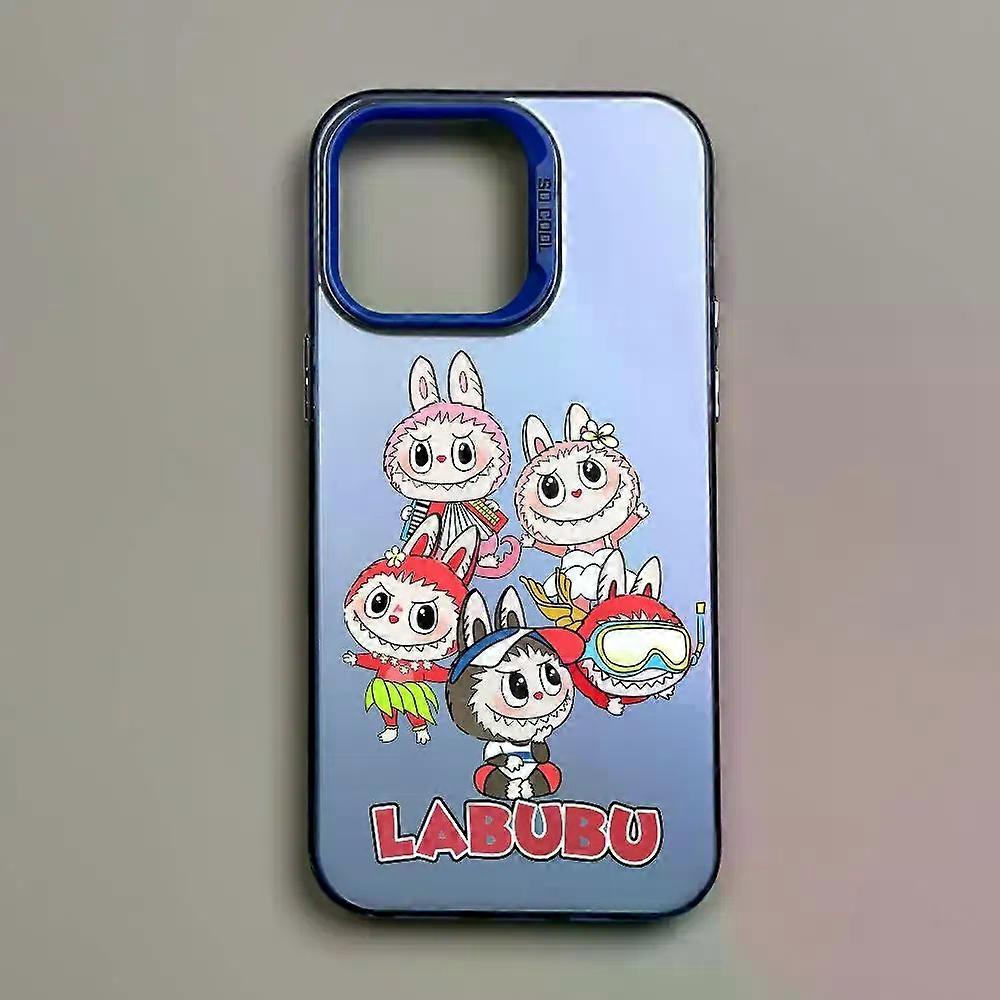 Electronics Luxury L-ES Phone Case For iPhone 16 15 14 13 12 11 Pro Max Independent Metal Button Electroplating Mobile