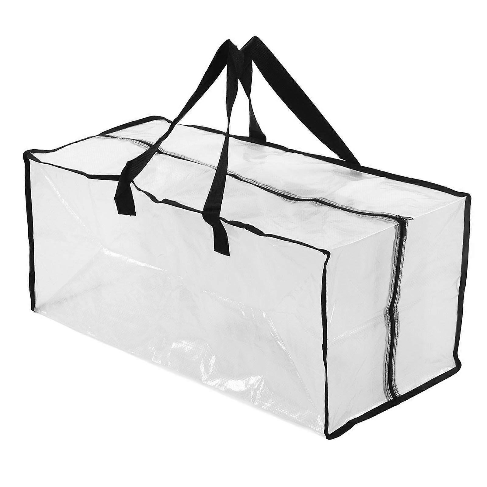 Oversized Moving Bags Waterproof Transparent with Zippers Heavy Duty Storage Bag for Space Saving Moving Storage Handle Type YMHC