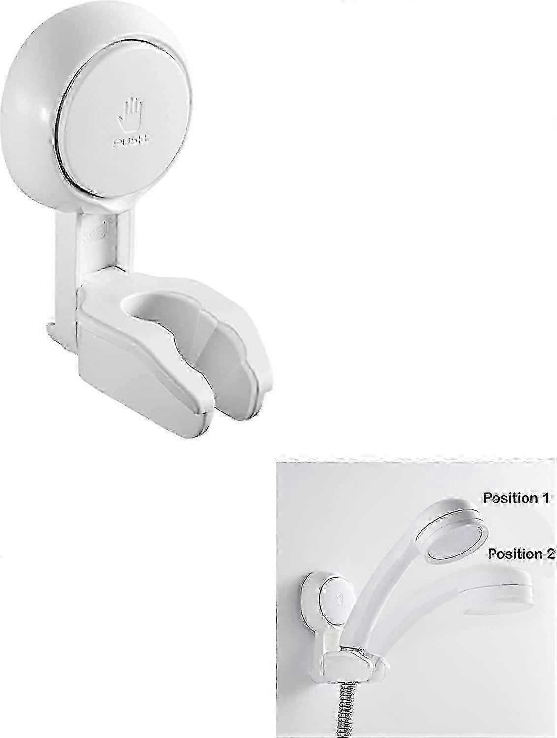 Supporto per doccetta a ventosa regolabile - Supporto per soffione doccia senza perforazione per una facile installazione e un design salvaspazio