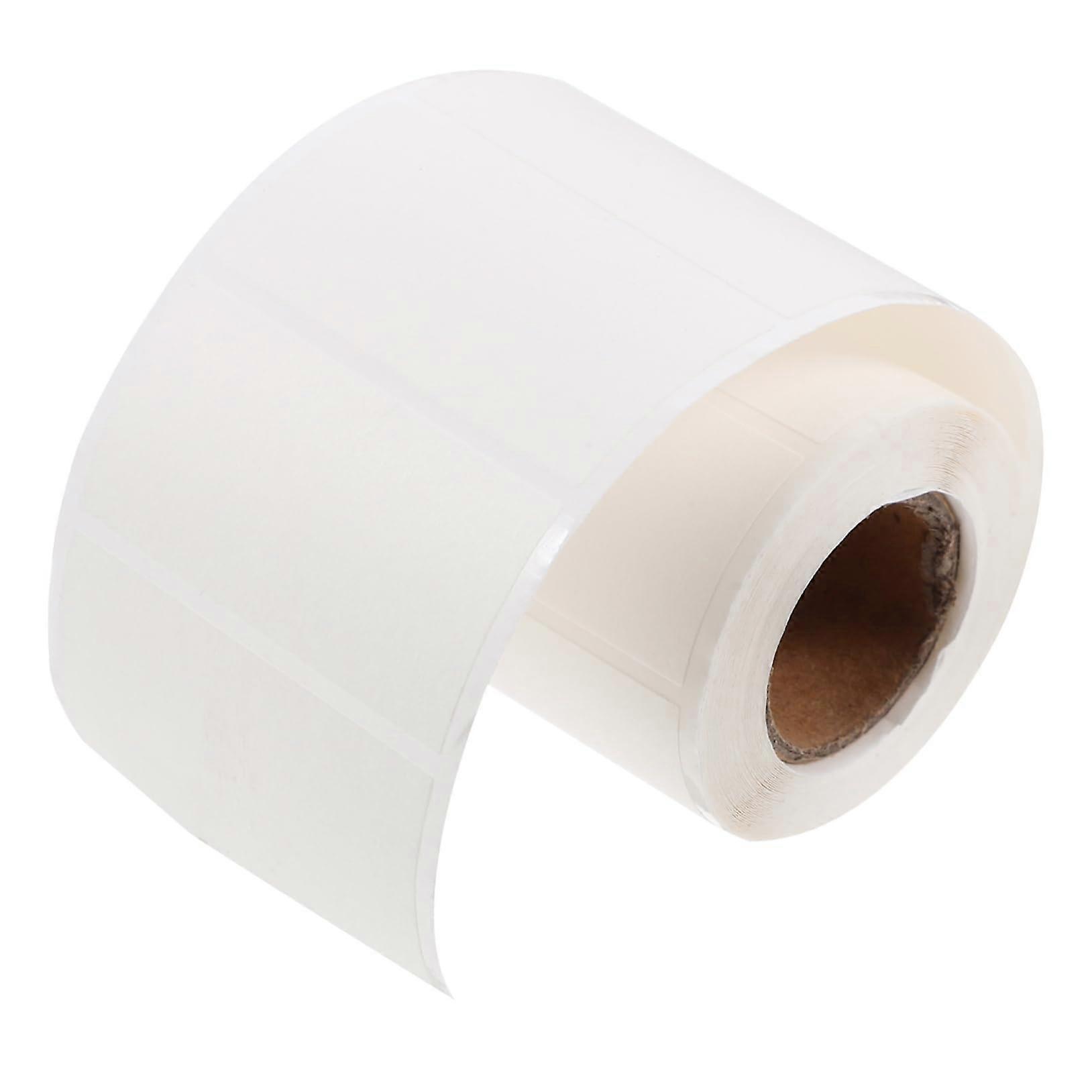 4 Rolls Labels for Food Jars, Office Label, Removable Adhesive Labels for Food, Empty Label for Food Jars, Empty Labels, Paper, White