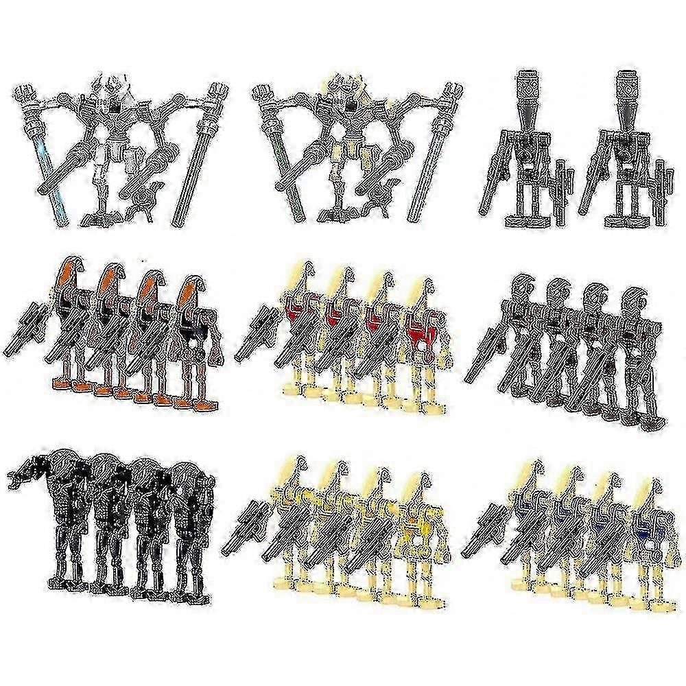 2025 28pcs Pack Battle Soldiers, Generals And Droids With Weapons Set, Building Blocks Action Figures Toys Kids Gifts - Sjue