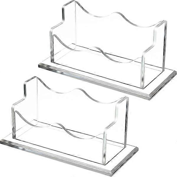 Acrylic business card holder transparent card display stand *2,