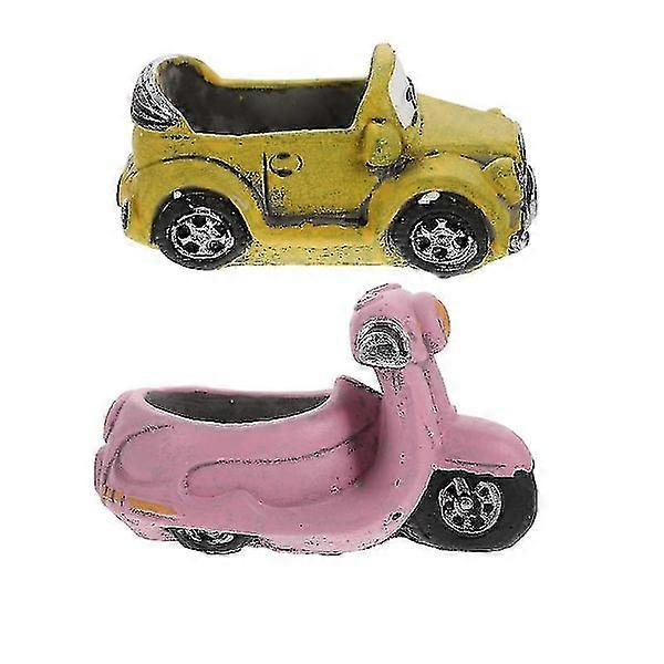 2 Stück grüne Pflanzenblumentöpfe