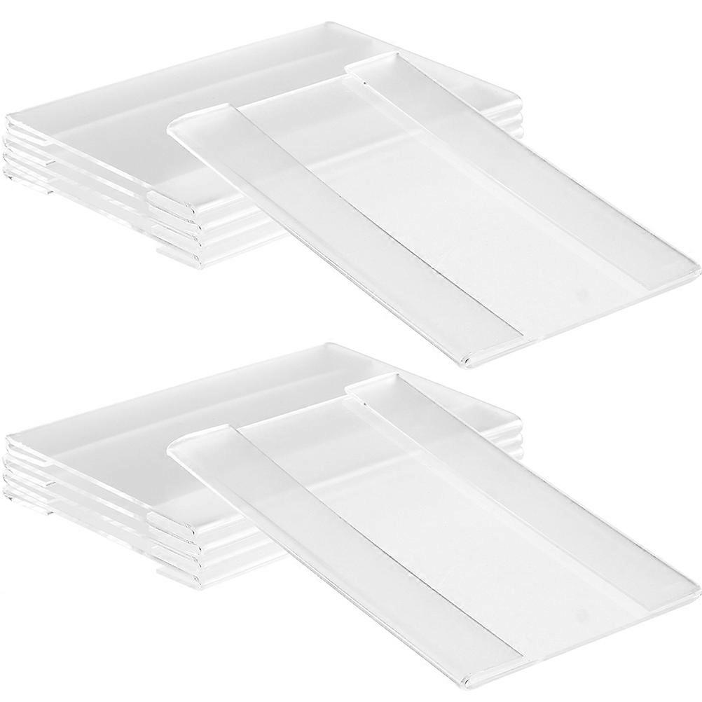 10pcs Acrylic Price Tag Holders, Clip Display Clips for Supermarkets, Retail Stores, Menus, and Price Labels
