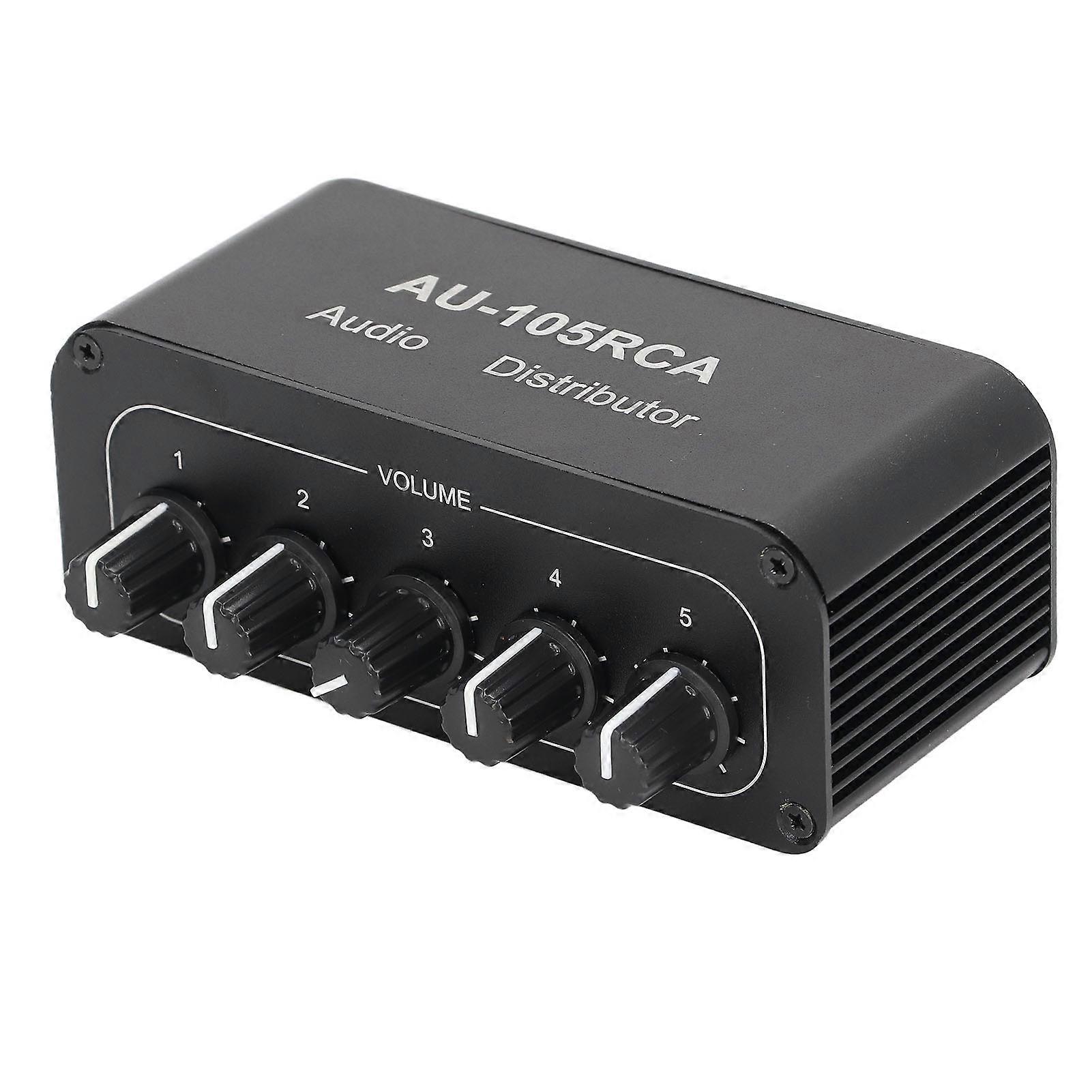 Bi Directional o Switcher High Fidelity 5 Way o Switch Splitter for Multimedia Conference Room