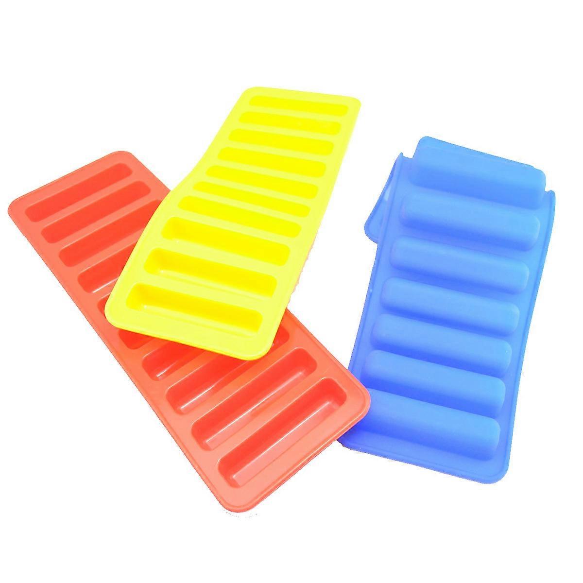 Silicone Form Tray Ice Stick Tray For Kitchen Baking And Freezing Non-Toxic Odorless Red 1Set