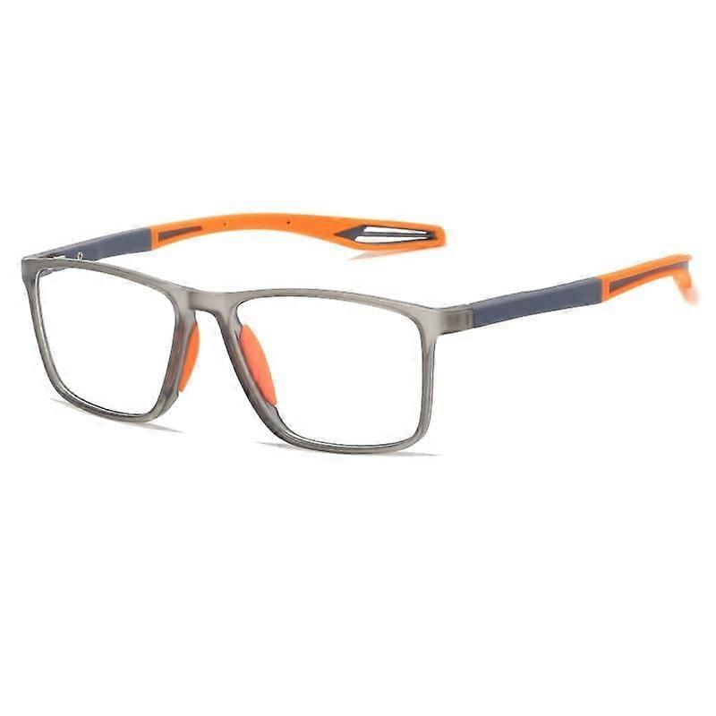Anti Blue Light Reading Glasses, HD Fatigue Relief, Computer Readers, Rectangular Frame, Flat Lens (Color: C1, Power: 200) 200 C1