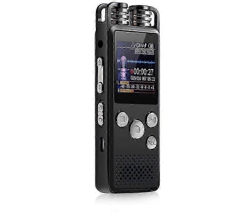 Professional Voice Activated Digital Audio Recorder USB Pen Recording PCM Support TF-Card(Black)