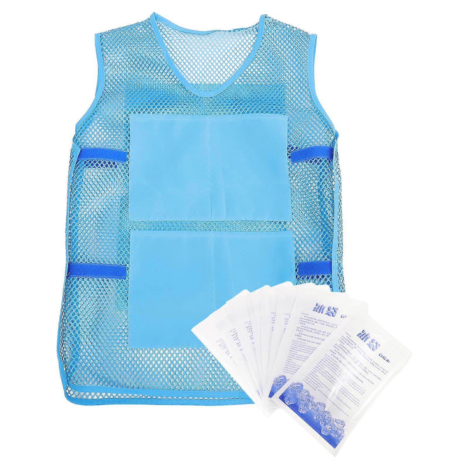 Here's a polished and professional product description for the **Portable Cooling Vest** you mentioned:

 

### **1 Set Portable Cooling Vest with