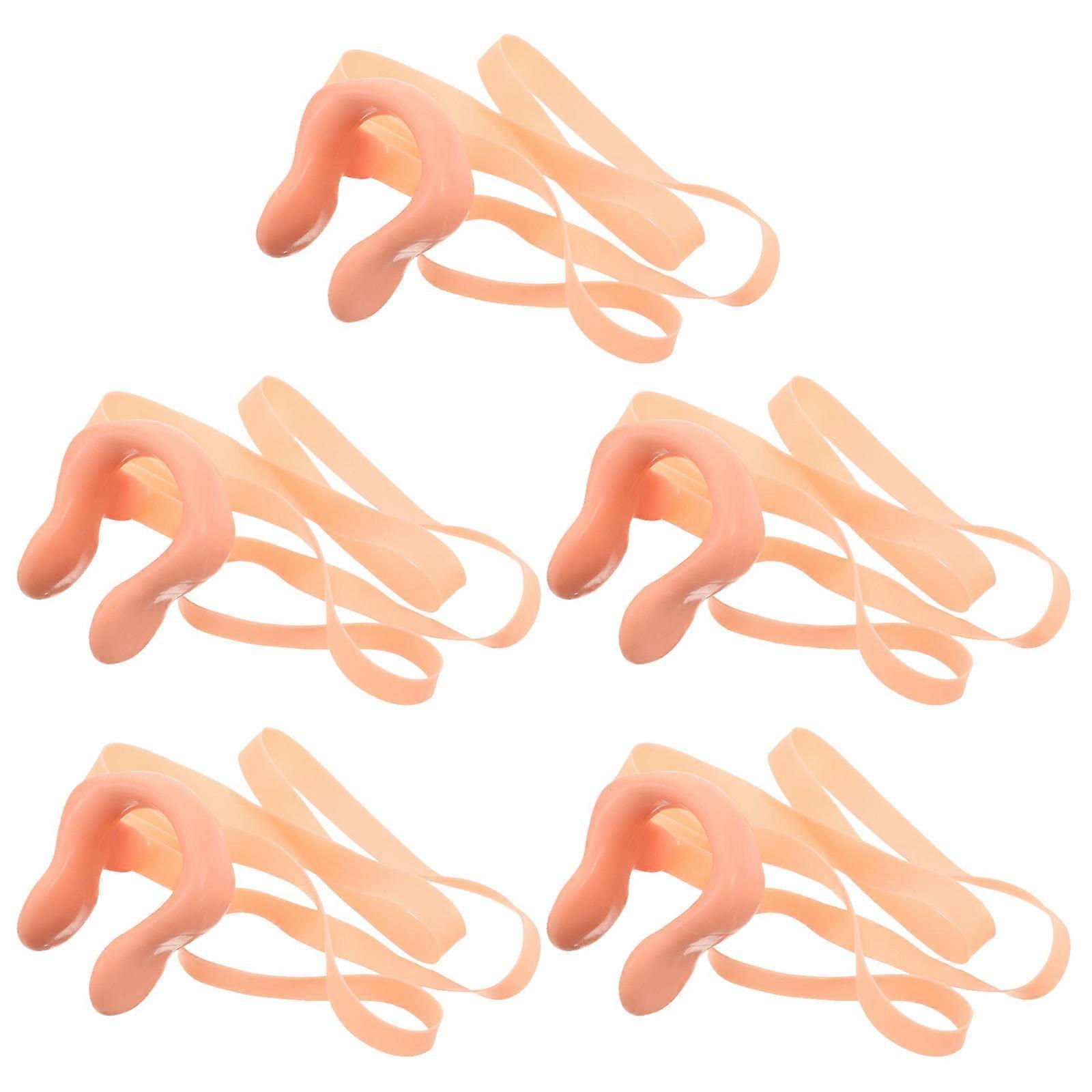 Swimming Equipment with Silicone Nose Clips Padded for Comfort Includes Strap to Prevent Loss Khaki