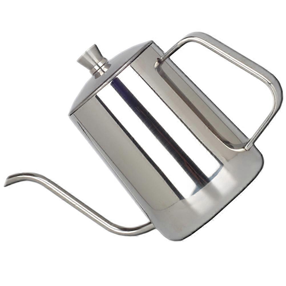 Stainless Steel Metal Coffee Kettle with Long Spout and Ergonomic Handle for Drip Coffee Brewing
