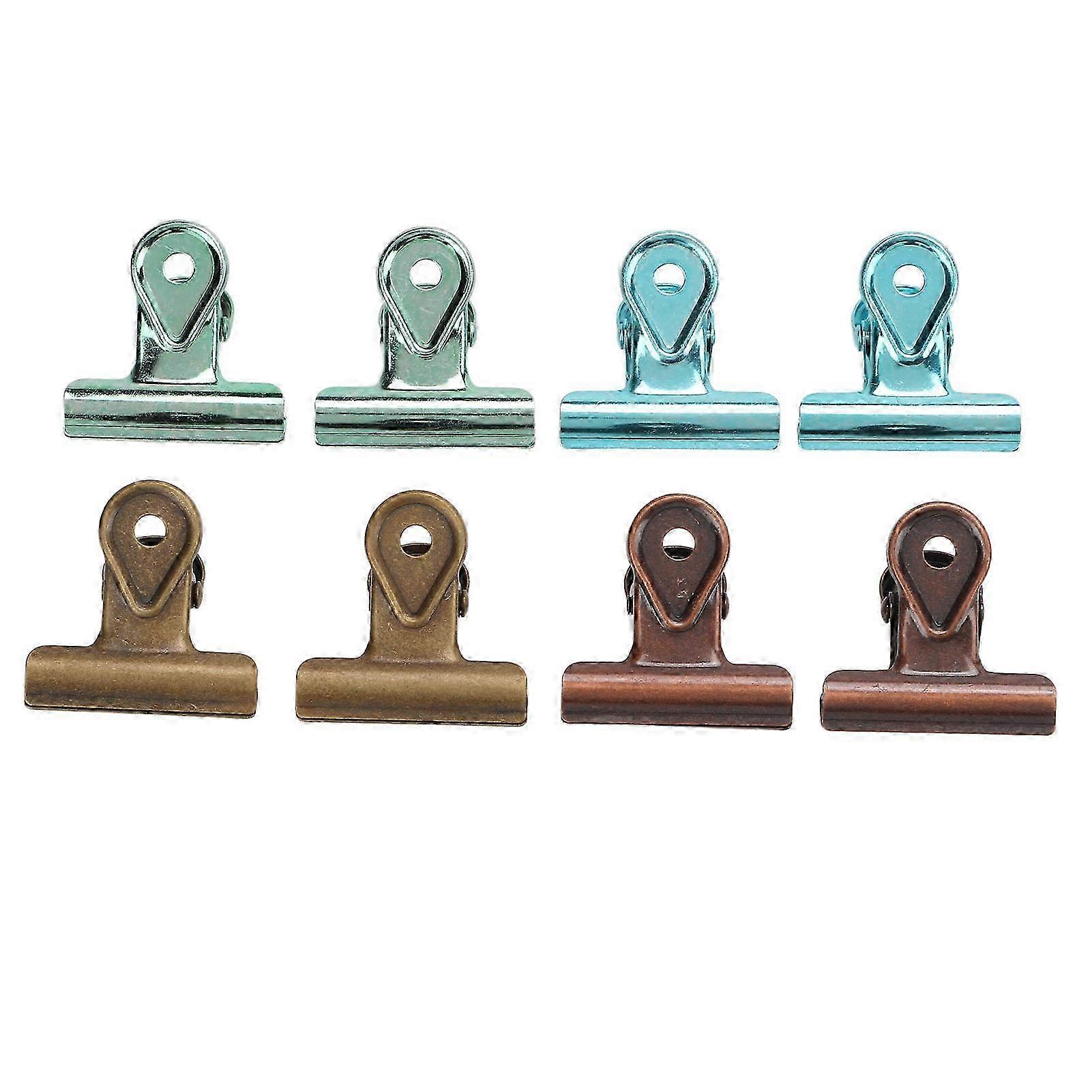 8 pcs bag clips 4 different colors effective clamping force spring fixing tool for offices homes p