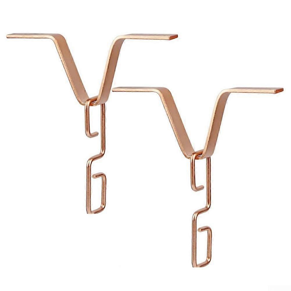 Rain Chain Hook Set for Drain Pipe Installation, Rust Resistant, Standard Size, Easy to Use (Gold)