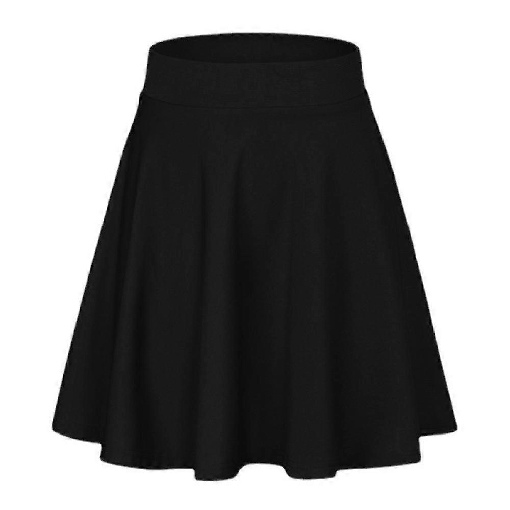 Women's Solid Color Sports Skirt Summer High Waist A-Line Skirt