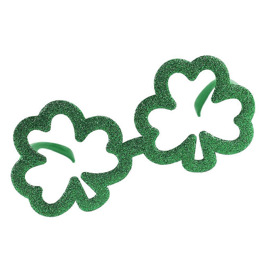 Clover Frame Glasses Party Accessory St. Patrick's Day Event Green Novelty Design 1Pcs