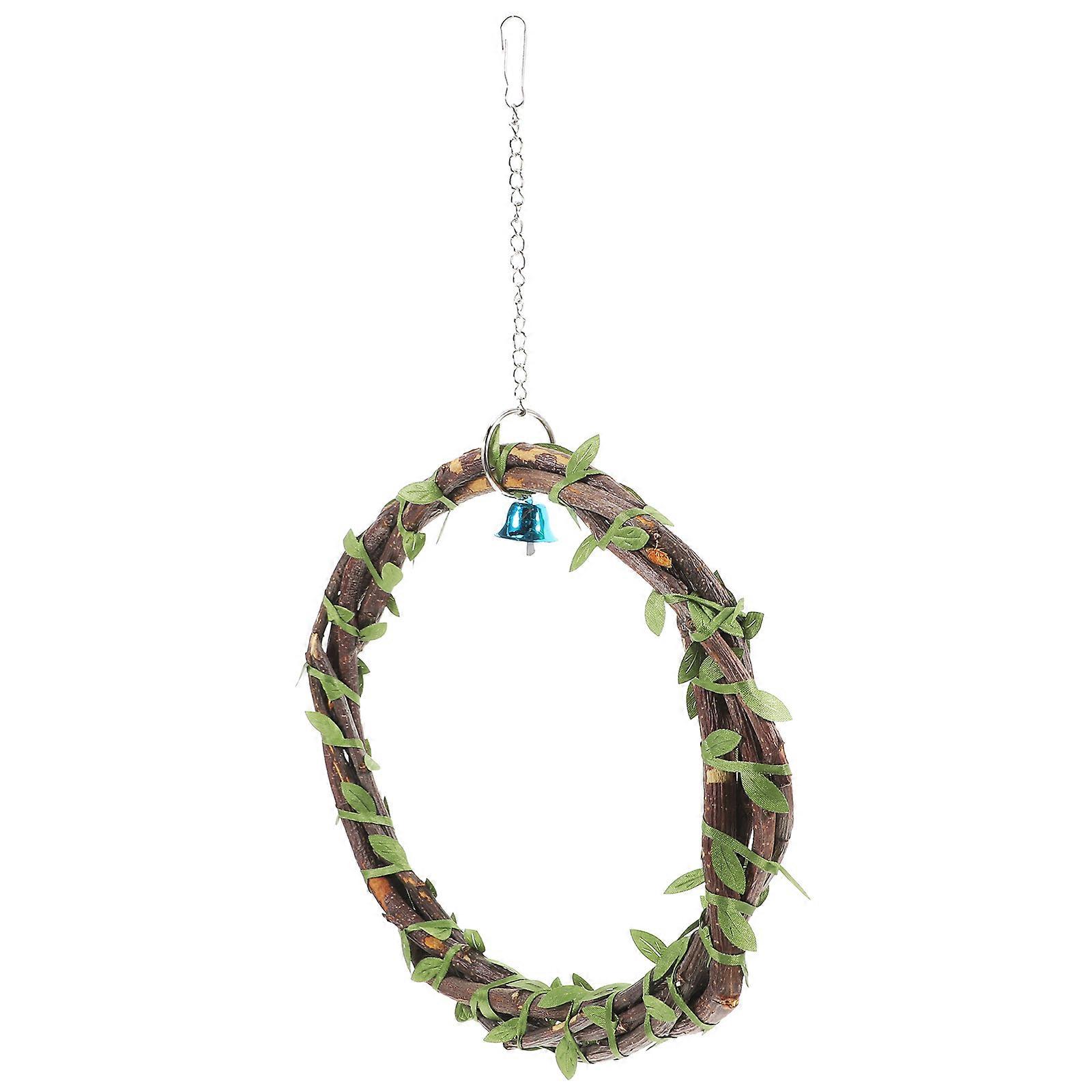 Rattan Bird Swing Toy for Pets Sturdy and Durable Healthy Fun 1 Piece