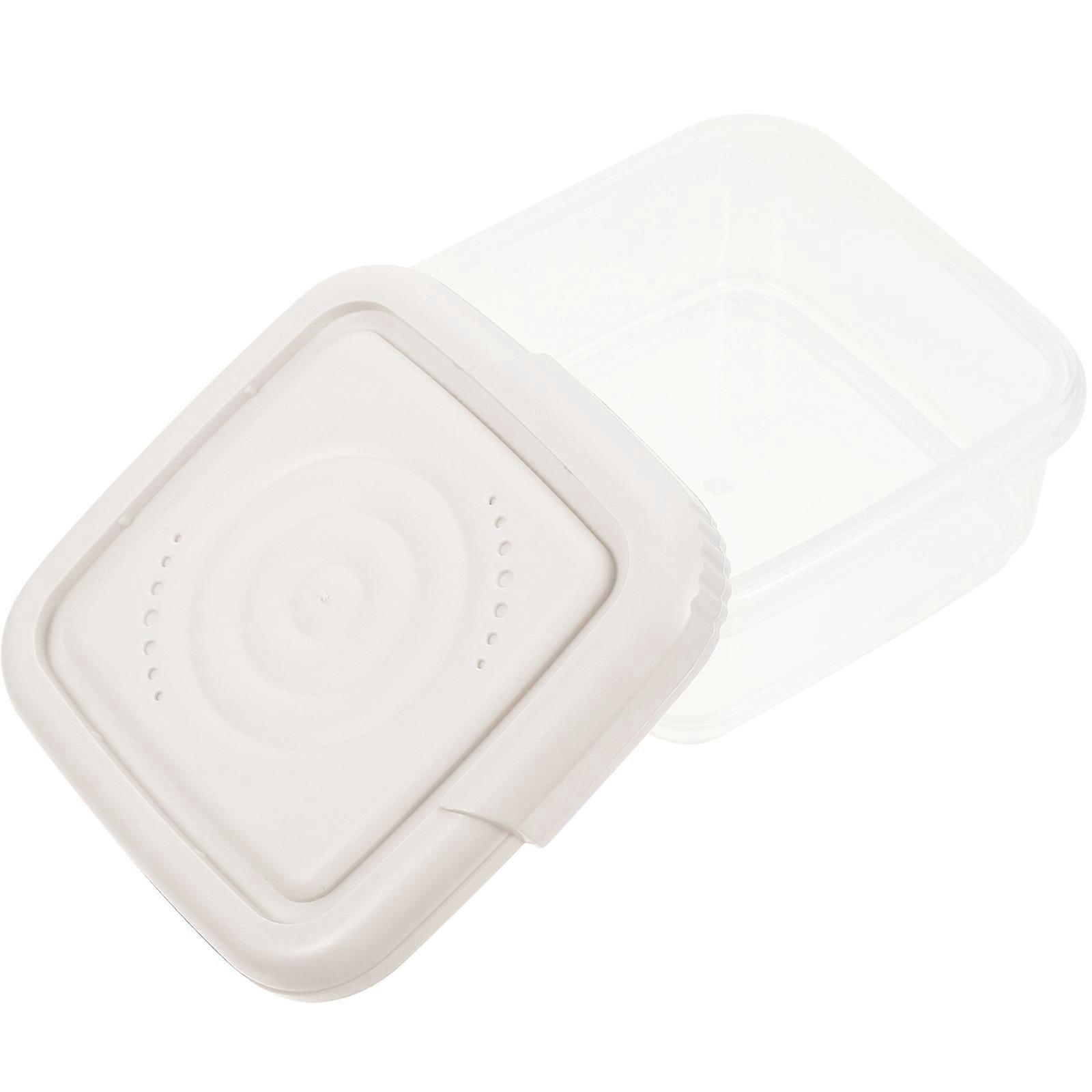 Fresh Keeping Box Cheese Slice Organizer Concise Design Kitchen Supplies Plastic Cheese Keeper 1Set