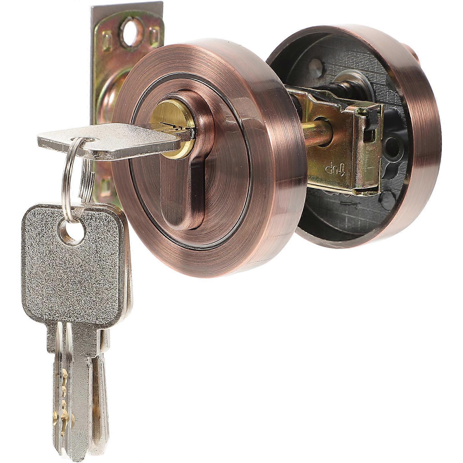 Cylinder Lock Door Locks For Room Entry Door Simple Design Round Shape 1Set