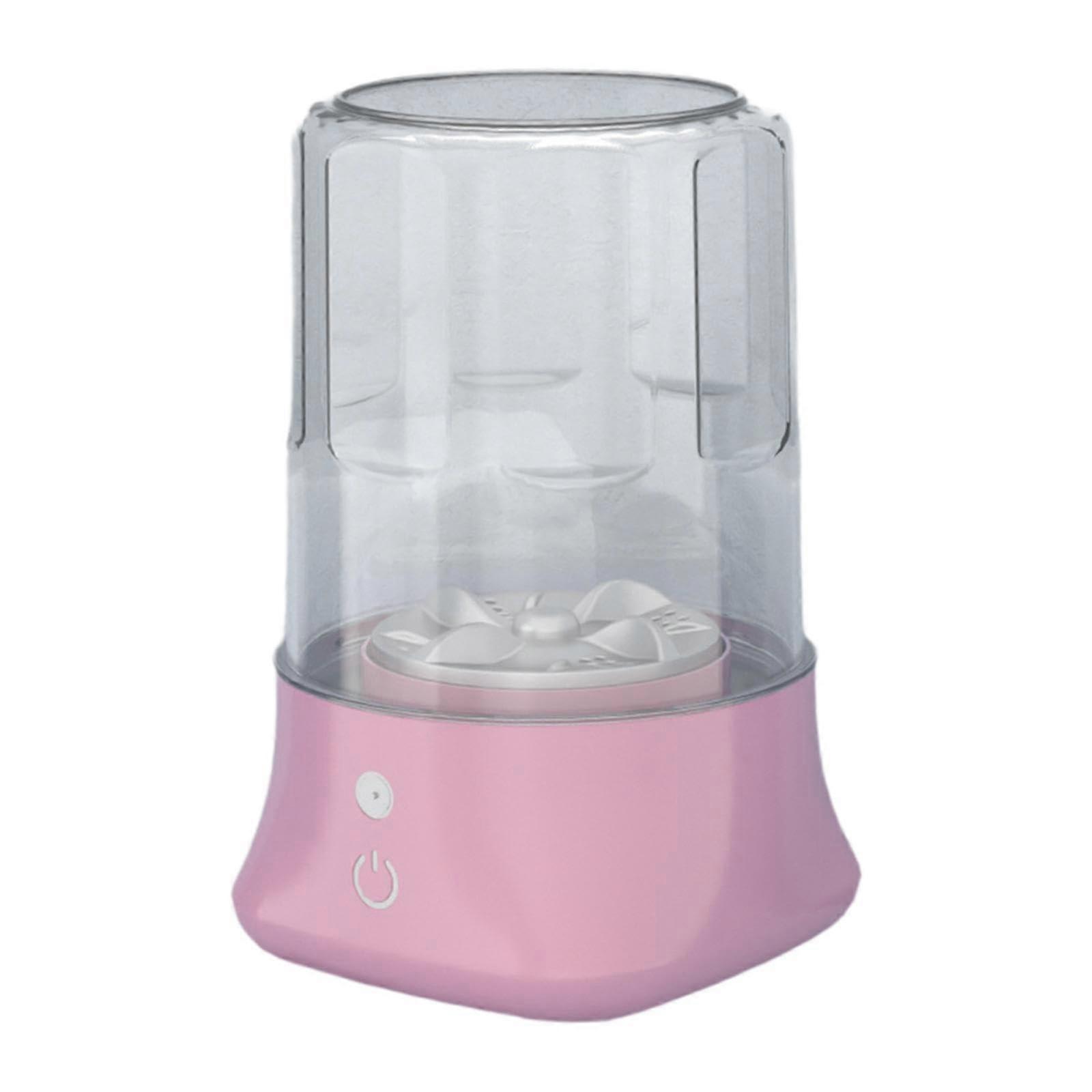 Portable Washing Machine 1L Compact USB Rechargeable Lightweight Quick Clean Ideal for Dorm Home Camping Pink