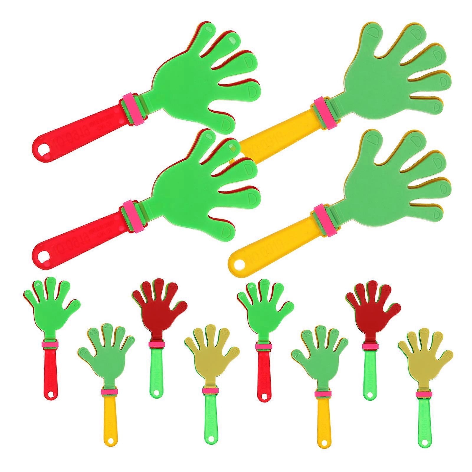 Plastic Hand Clapper Noisemakers for Party Use Assorted Color Applause Maker 19cm