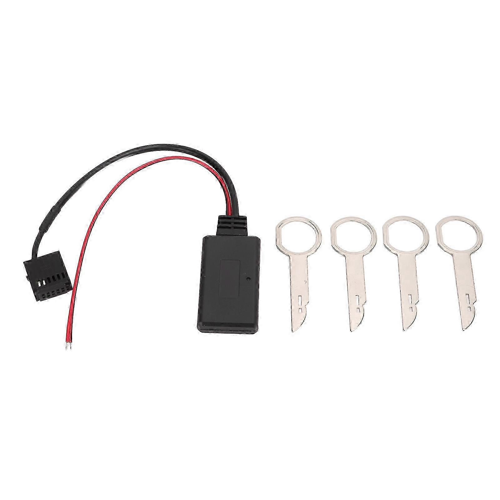 12 Pin Bluetooth AUX Wireless Module Adapter with Radio Removal Tool Replacement for Compatible Ford Models