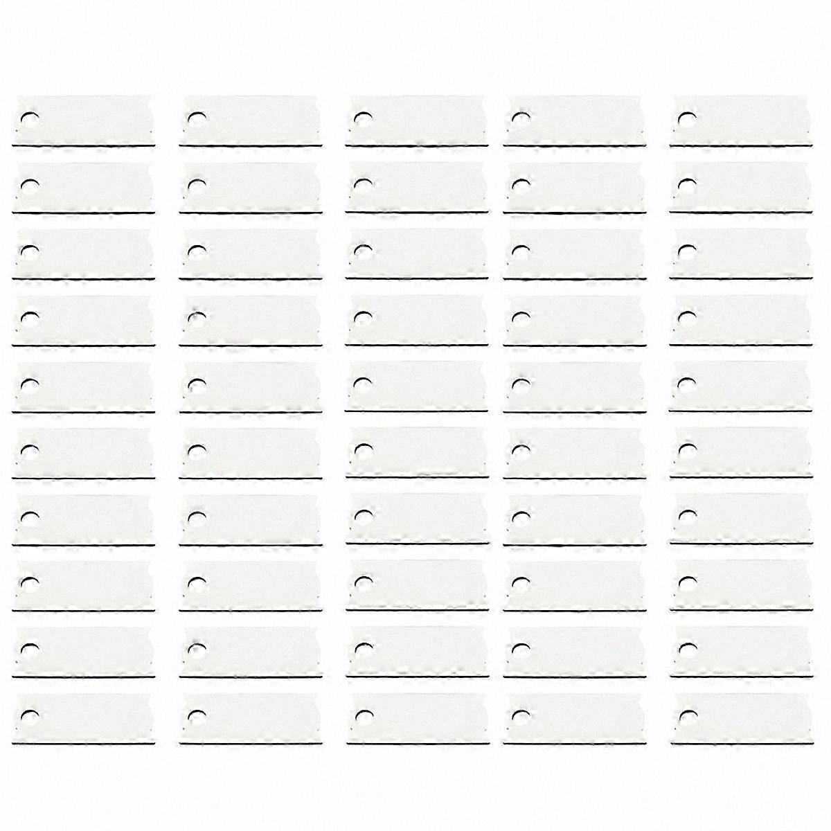 50 Pack Sublimation Name Plate Holders Blanks for Crafting and Personalization Projects