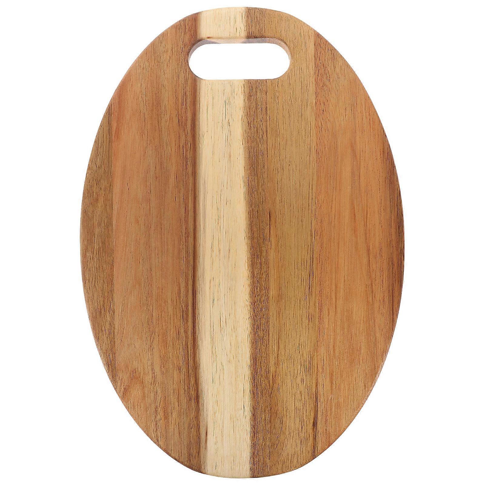 Wooden Cutting Board for Kitchen Use Khaki Color Lightweight and Compact with Hanging Hole 7.5 x 10.5 inches