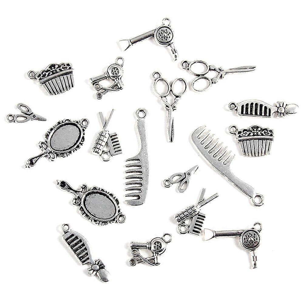 Creative Antique Mirror Comb Scissors Charms for DIY Handmade Jewelry Projects