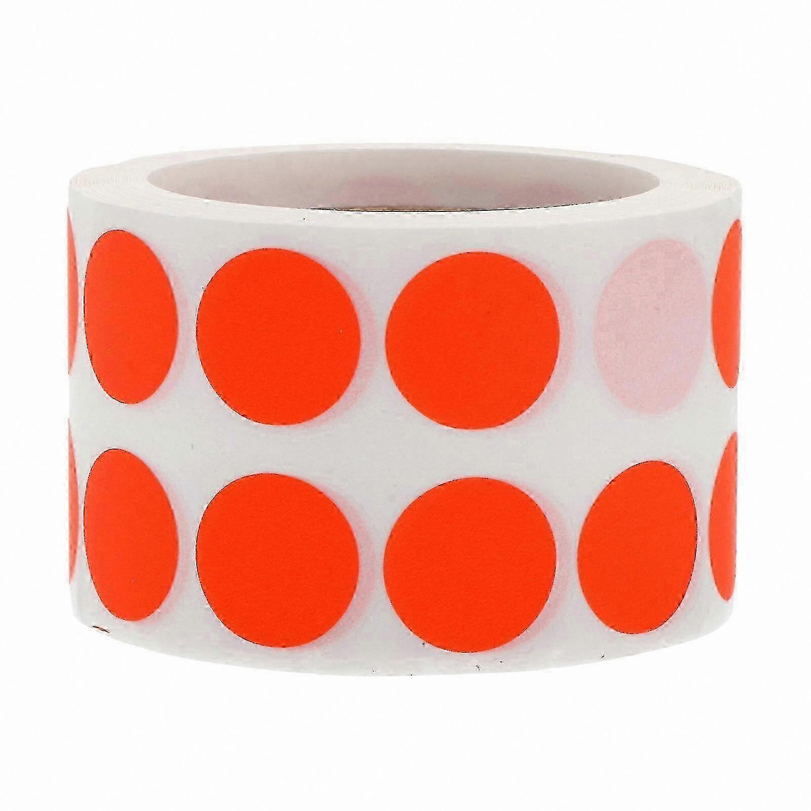 Fluorescent Round Stickers, Self-Adhesive Dots for Scrapbooking and Crafting