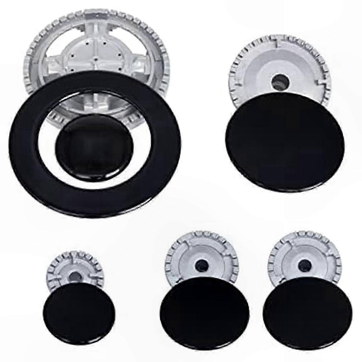 Kitchen Stove Burner Cap Cover Set for Cooker Hobs - Universal Fit for Oven and Gas Range Accessories