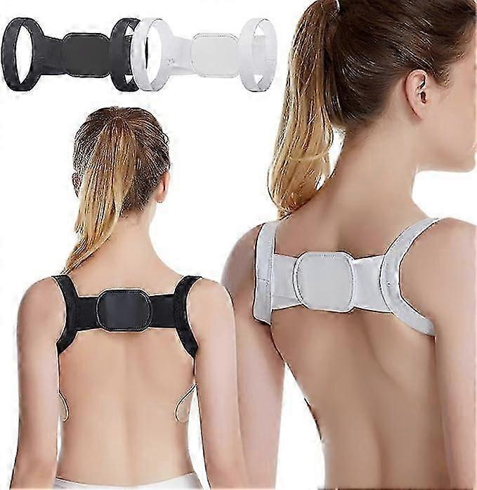 2pcs στάση Pro καθορίζει το λαιμό και τον ώμο διορθωτή για τα παιδιά και τους ενήλικες, διευθετήσιμη ζώνη ισιωτών διόρθωσης καμπούρας για την πλάτη
