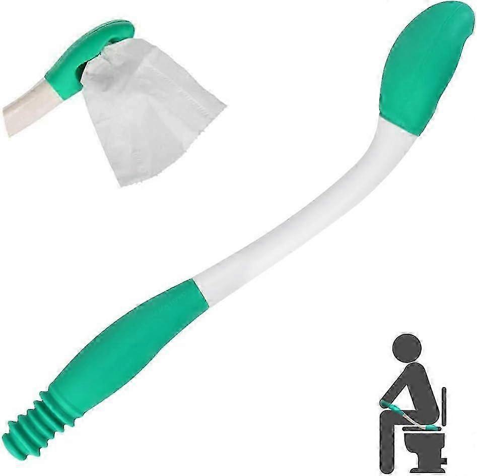 Toalett Hjelpemidler Tørkehjelpemidler Bunnvisker Langt håndtak Reach Bunnvisker Holder Toalettpapir Vev Grep Hjelpemiddel Selvtørke Hjelp