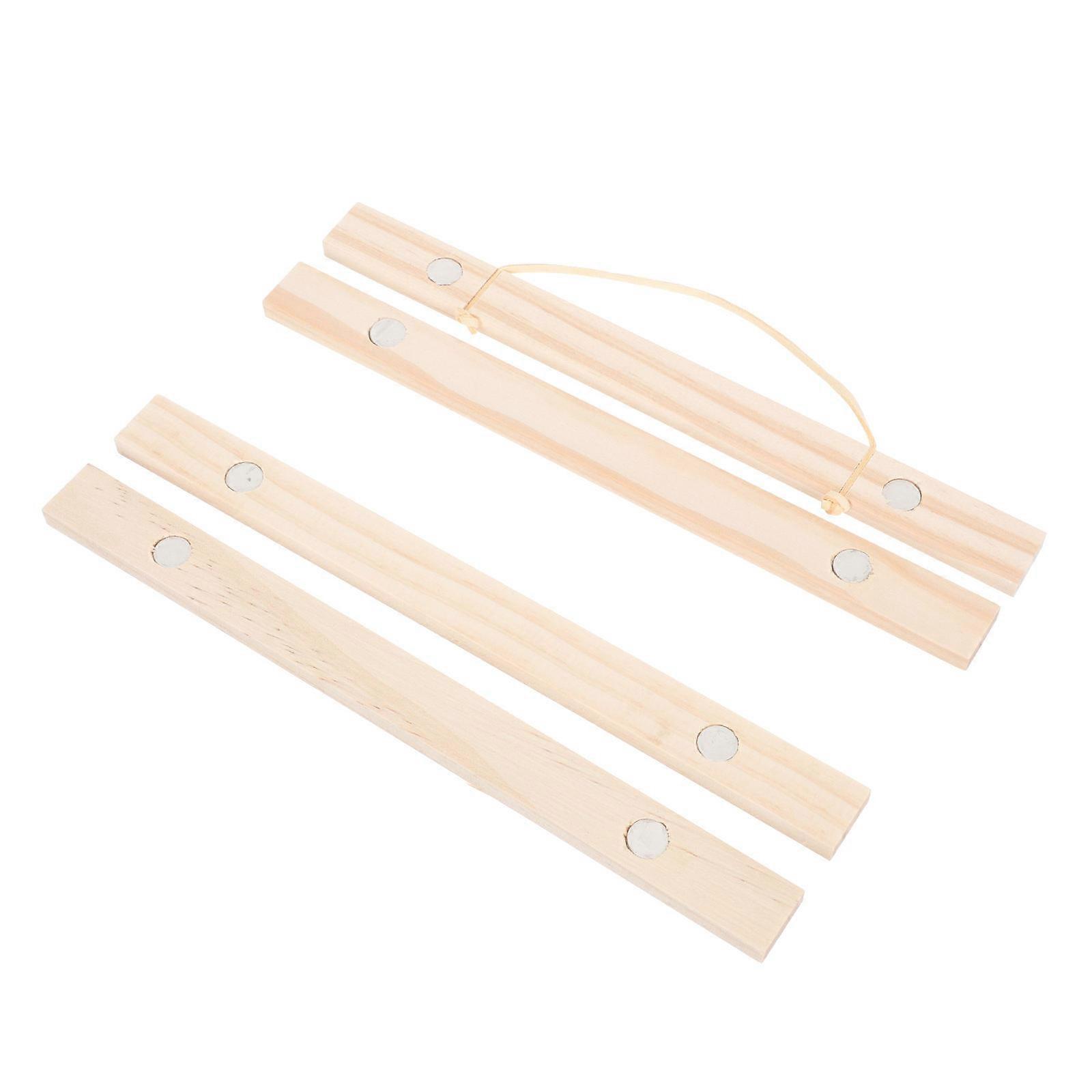 Magnetic Poster Frame for Hanging Painting with Synthetic Material Light Brown 7.5 Inches