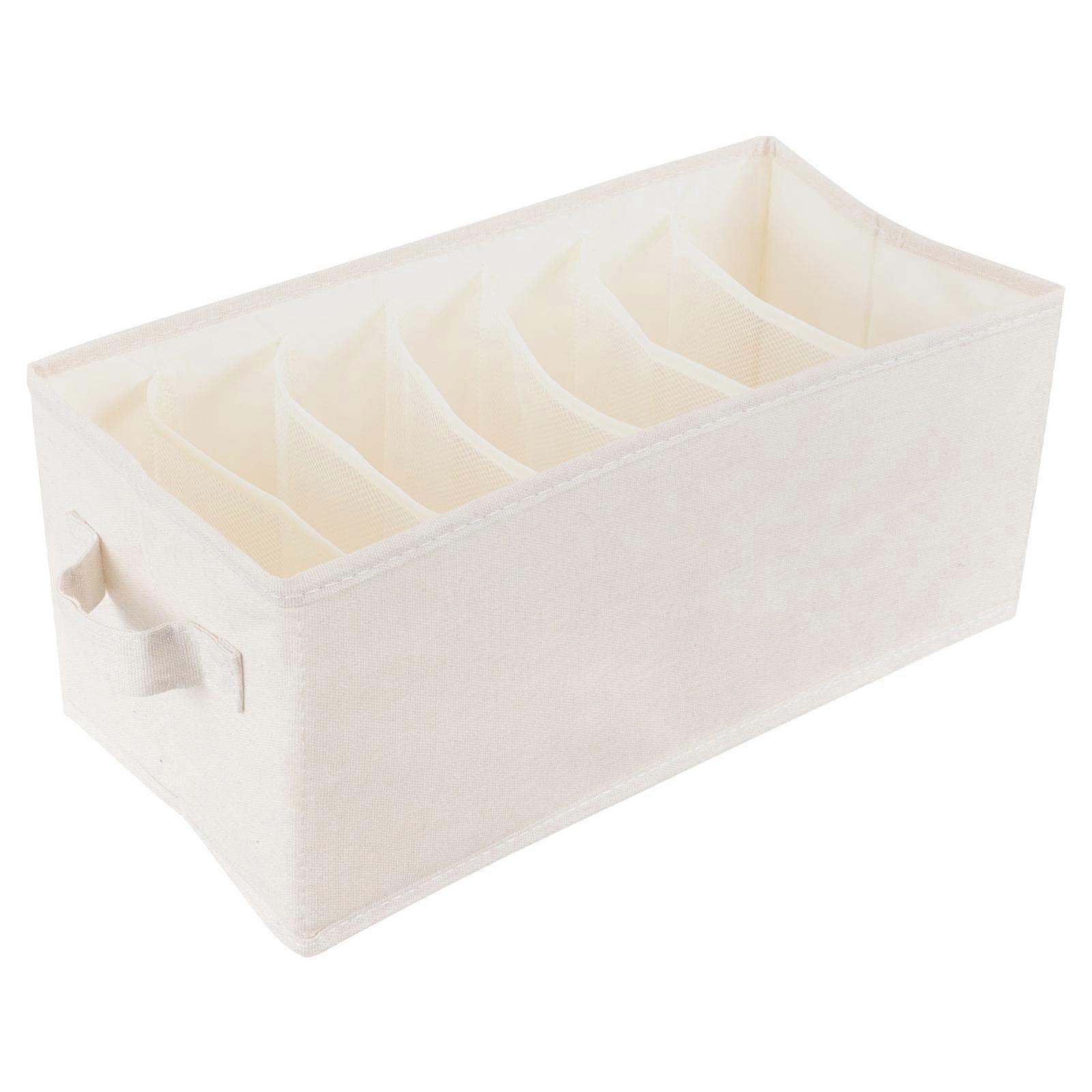 Compact Multi Grid Clothing Organizer Box for Shirts, Jeans & Clothes – Versatile Wardrobe Storage Solution for Neat Home Organization