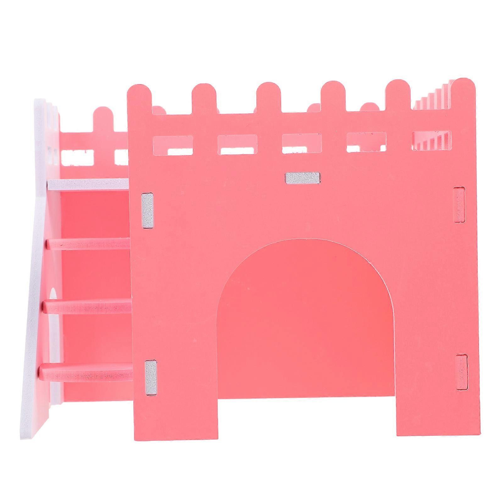 Hamster Hideaway House Chinchilla Habitat Rustic Charm Indoor Pet Set