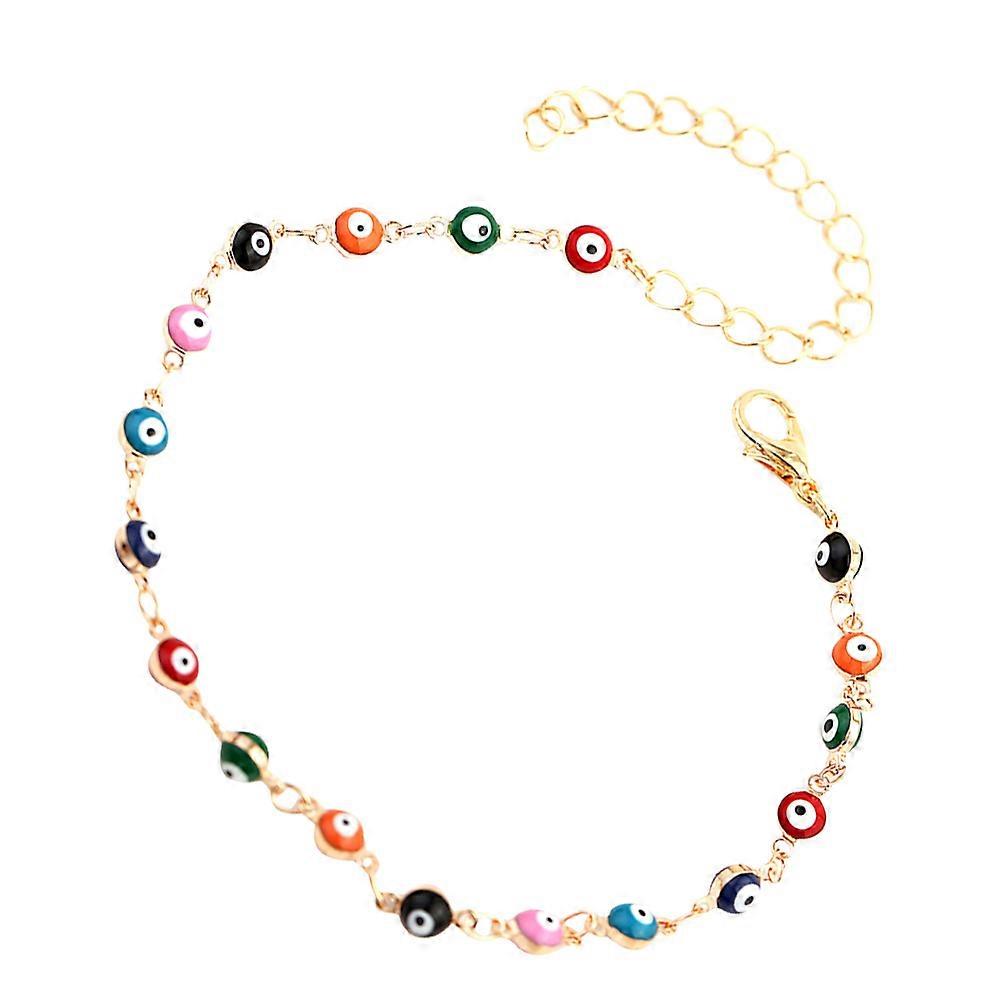 Multi Colorful Copper Ankle Chain for Decor Adjustable Anklet Creative Foot Pendant 1Pc