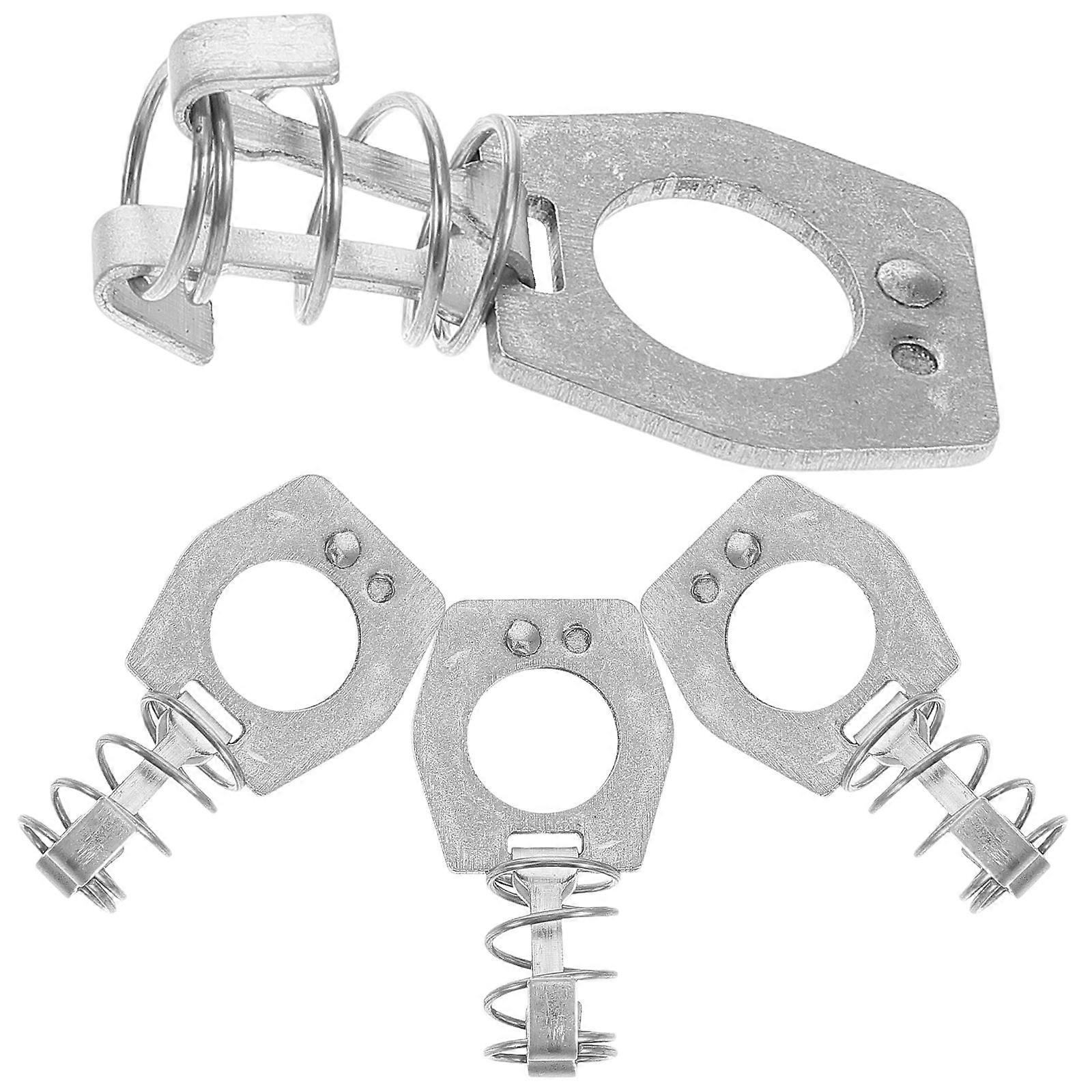 4Pcs Compact Steel Rv Water Heater Door Latch Locking Mechanism To Enhance Security In Rv Water Heater Compartments 3.50X1.00X1.00CM